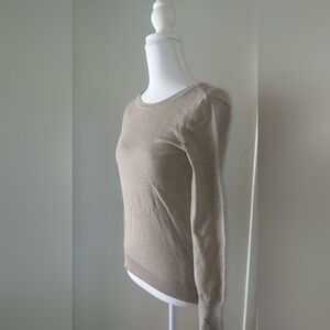 Active USA Beige Long Sleeve Top